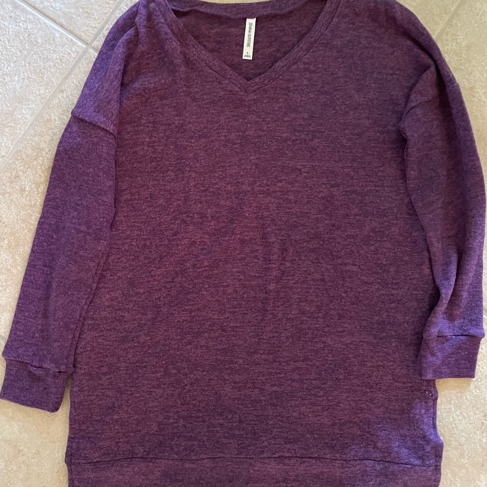 Purple Zenana Outfitters Long Sleeve Tunic